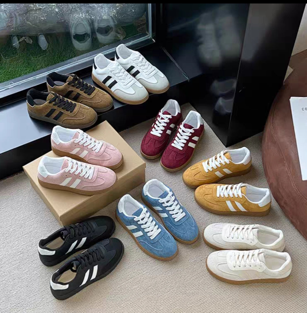 Baskets style retro femme