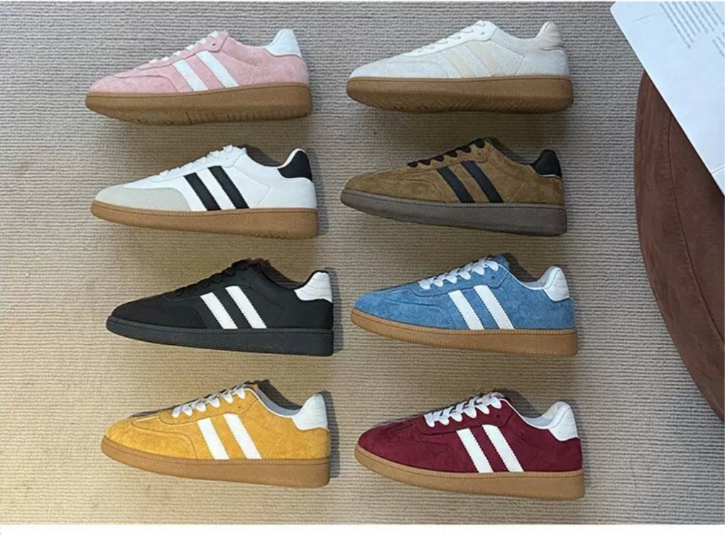 Baskets style retro femme
