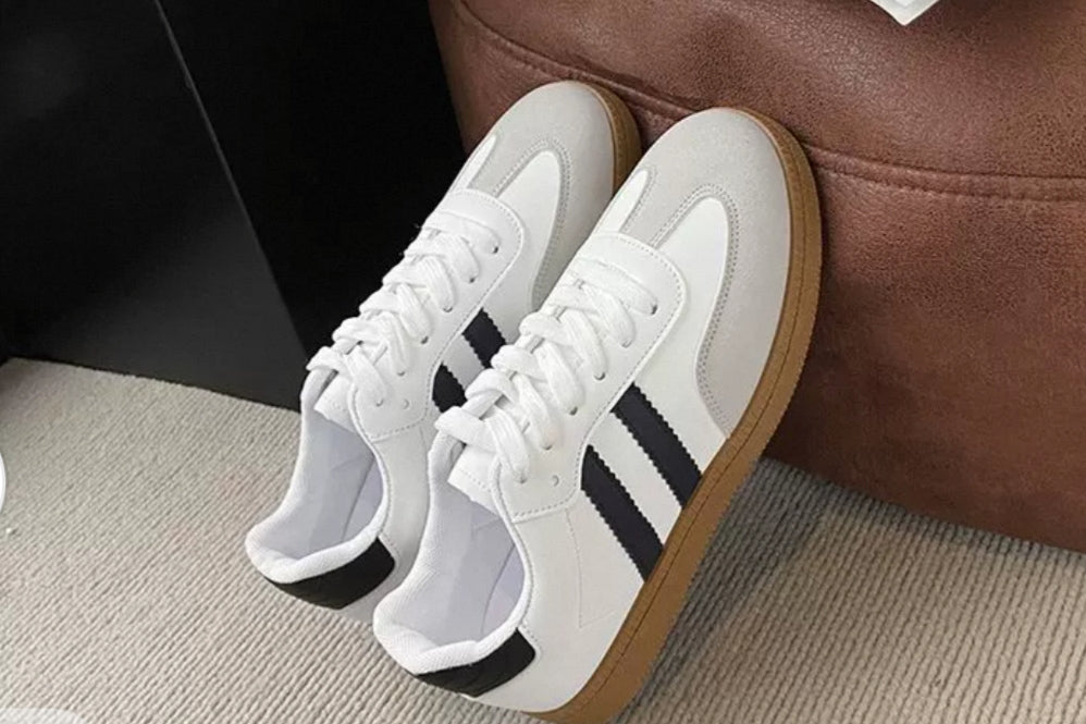 Baskets style retro femme