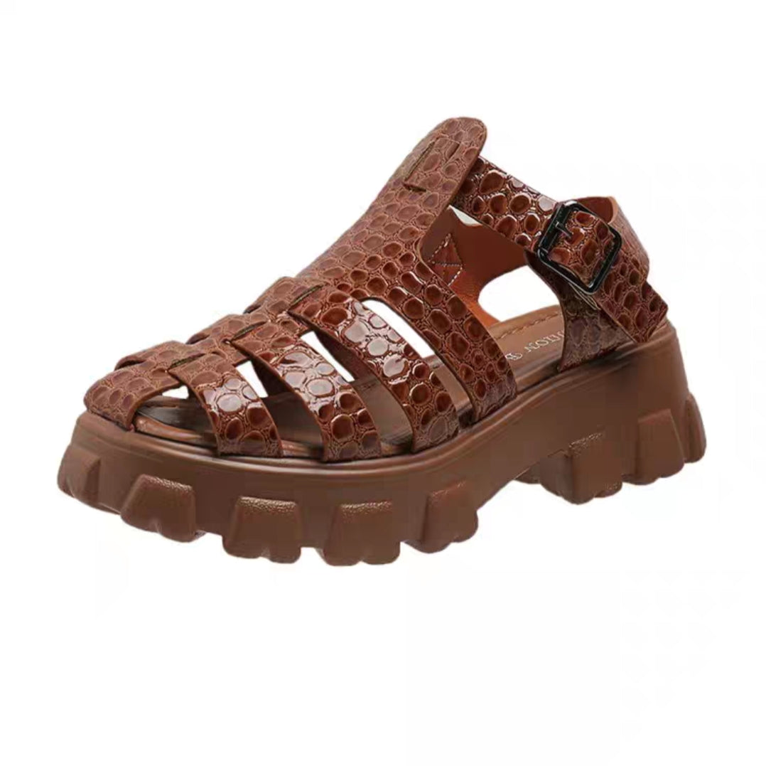 SANDALES COMPENSEE CHUNKY-FEMME ELEGANTE-CONFORT Magykstyle